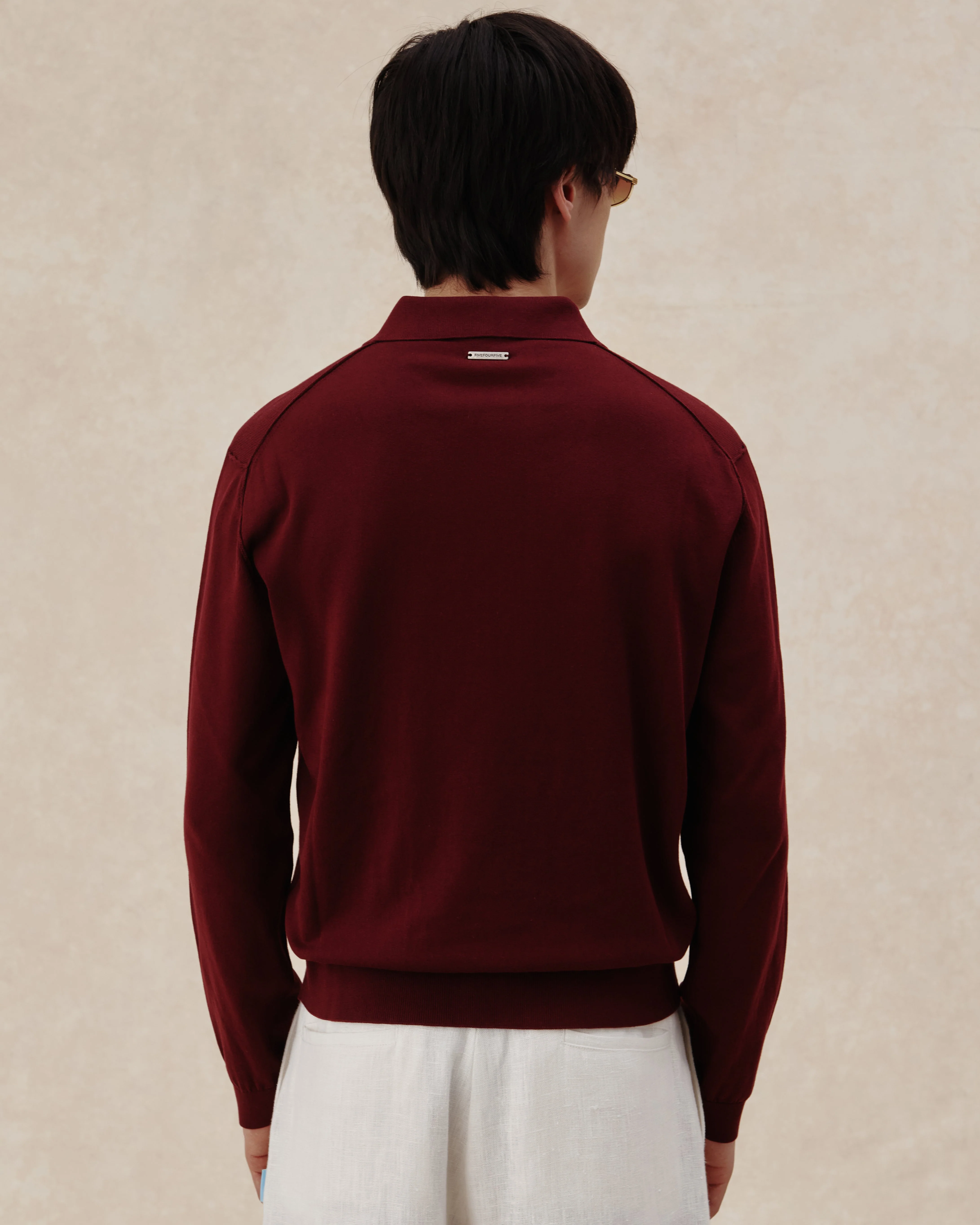 545 Knitted Polo Longsleeve - Image 6