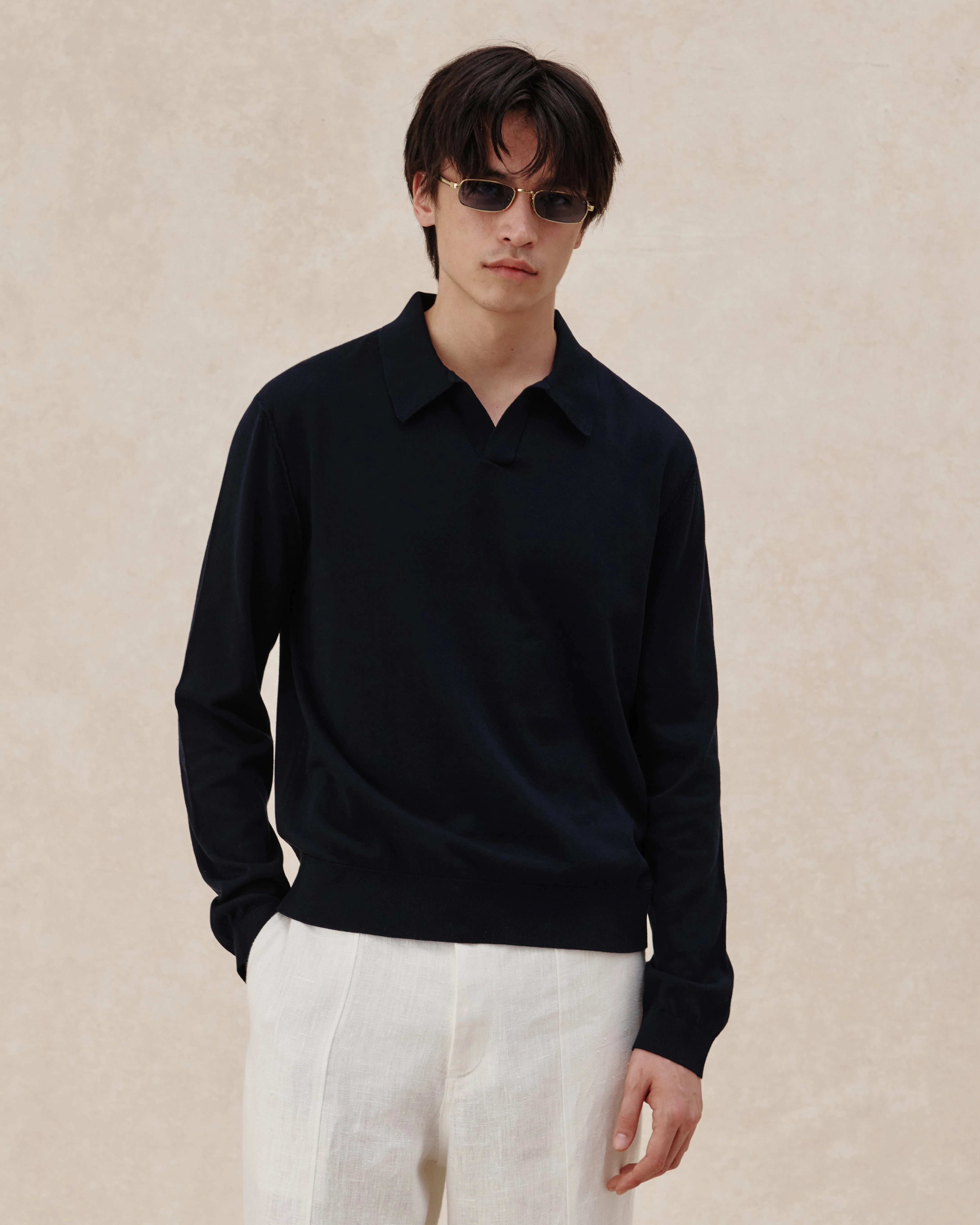 545 Knitted Polo Longsleeve - Image 6
