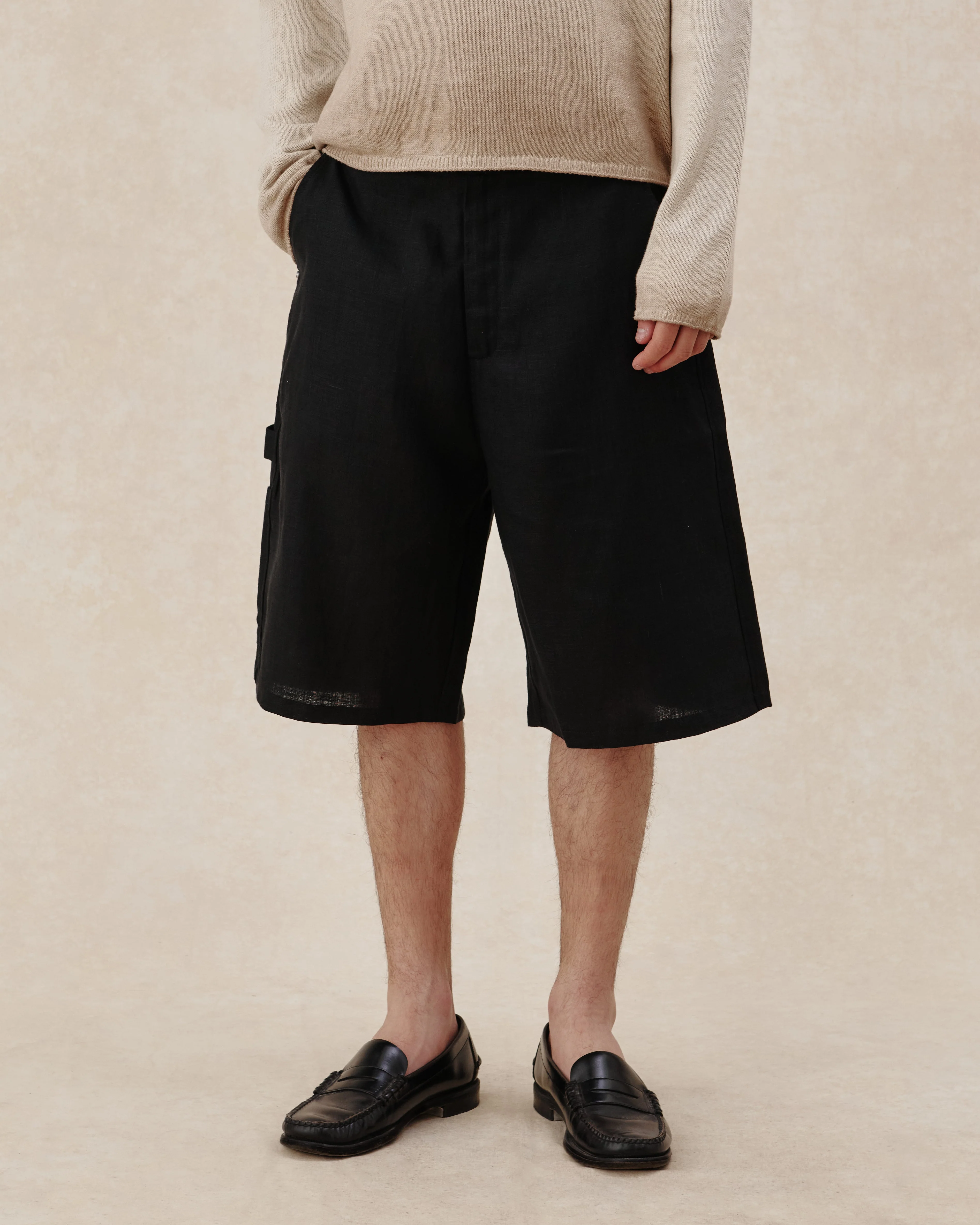 545 Linen Carpenter Shorts - Image 3