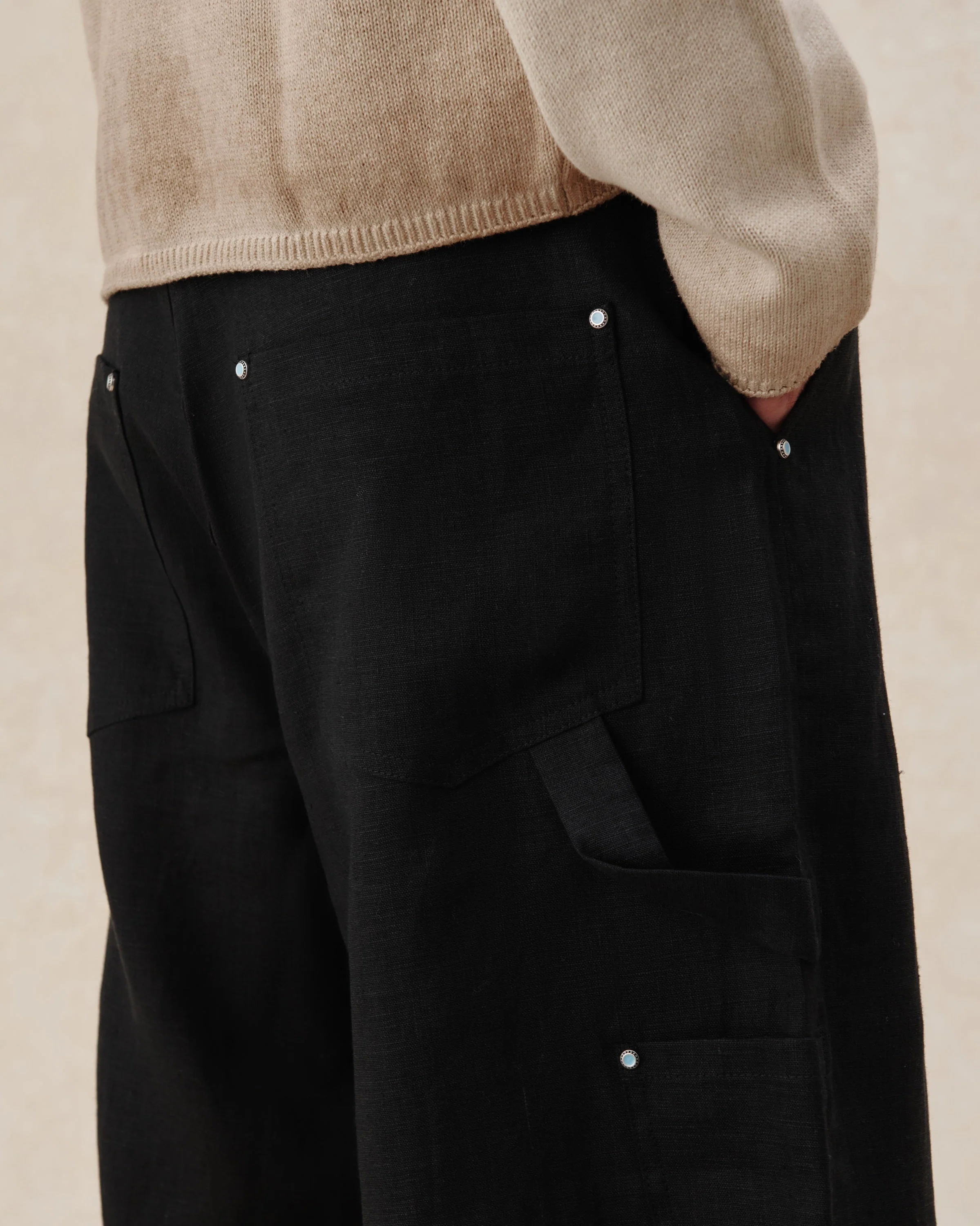 545 Linen Carpenter Shorts - Image 4