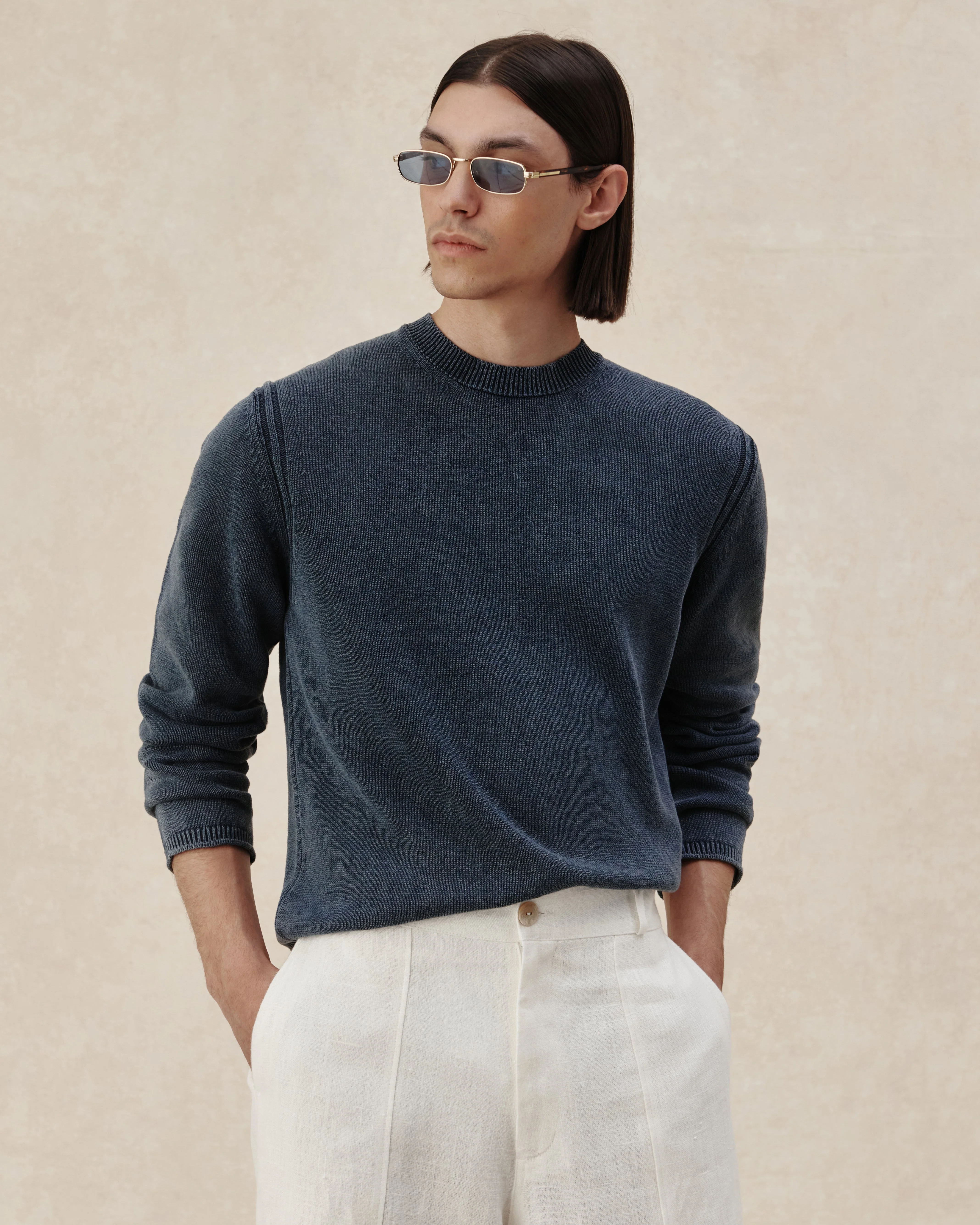545 Linen Washed Sweater - Image 2
