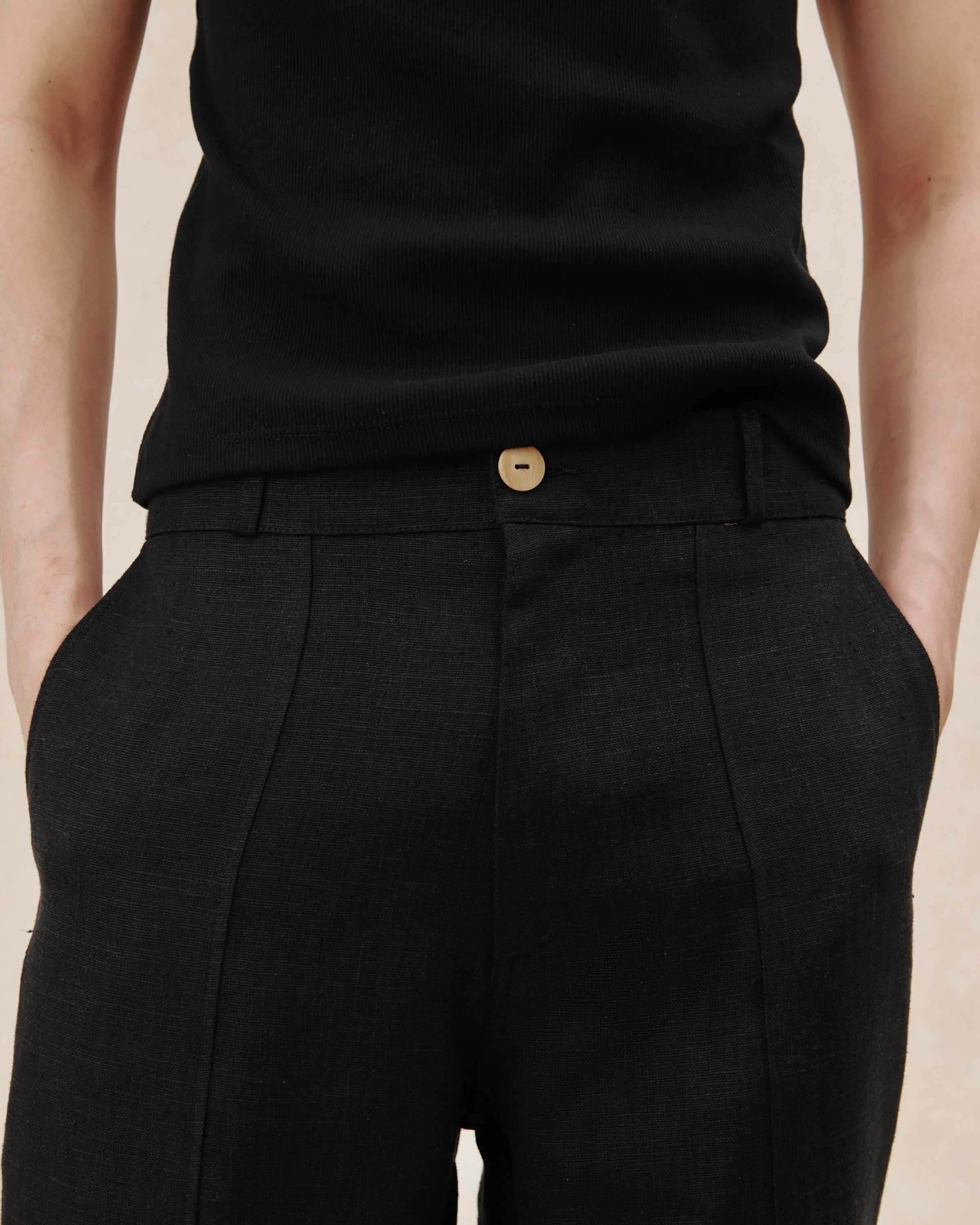 545 Tailored Heavy Linen Pants - Image 3