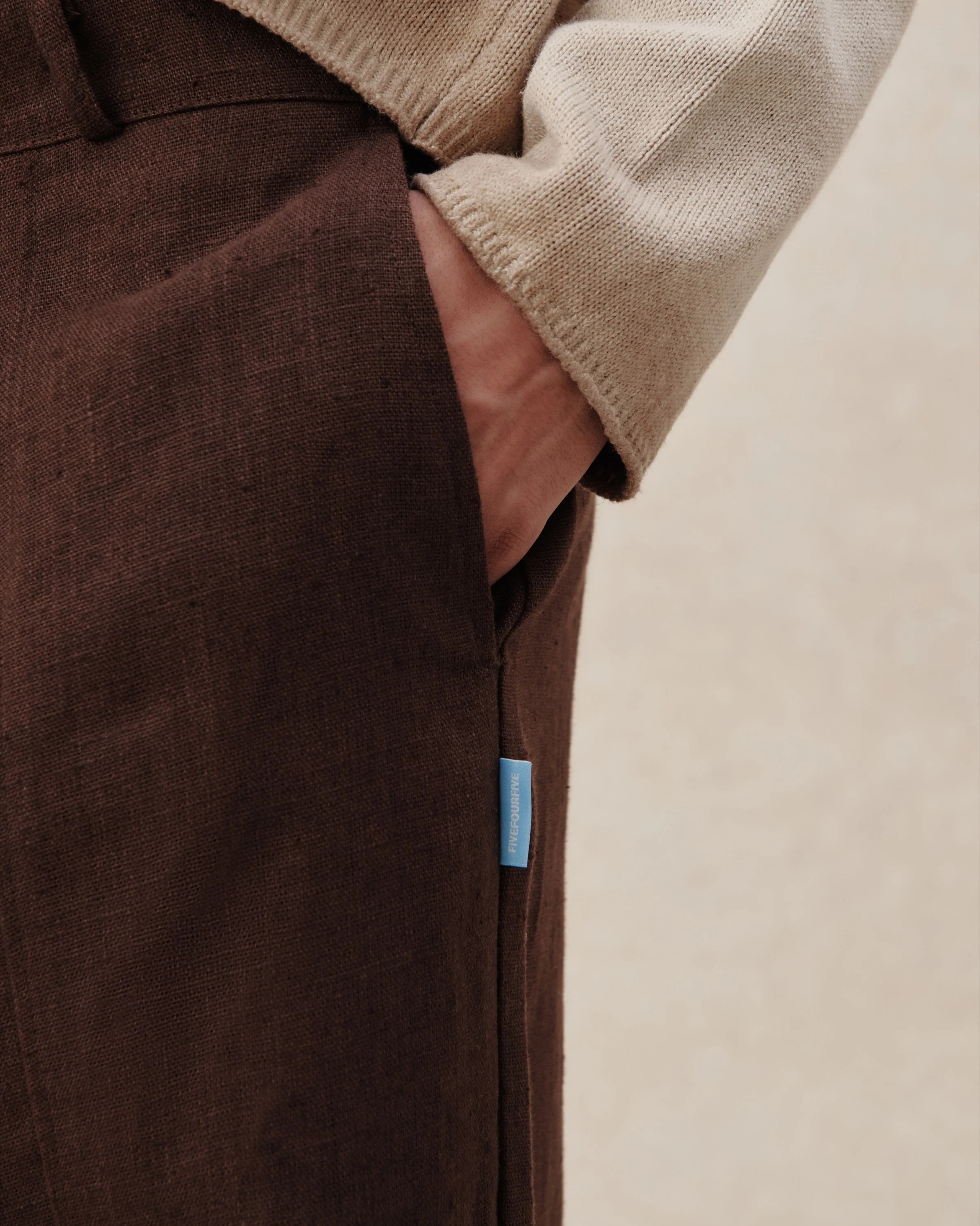 545 Tailored Heavy Linen Pants - Image 4