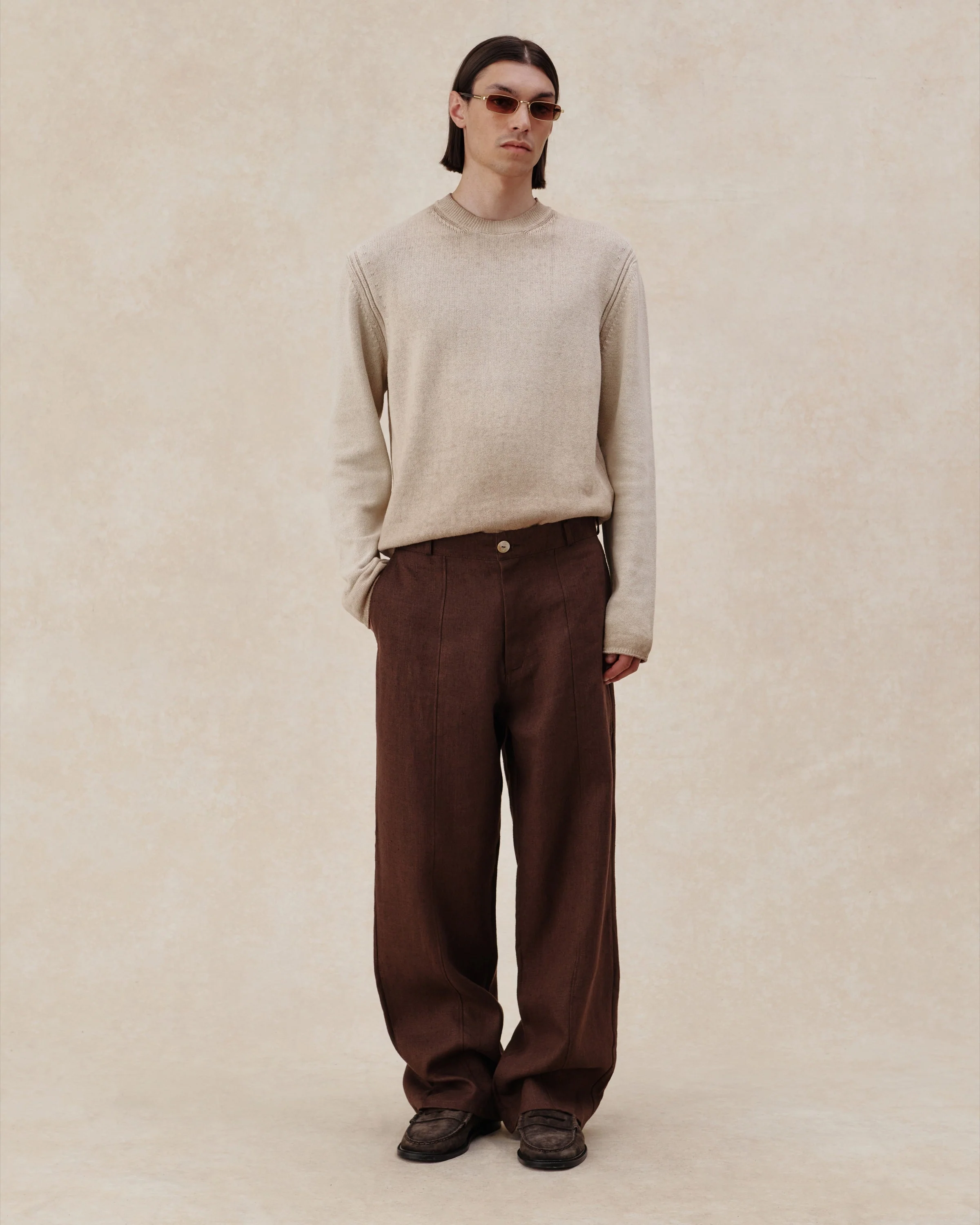 545 Tailored Heavy Linen Pants - Image 5