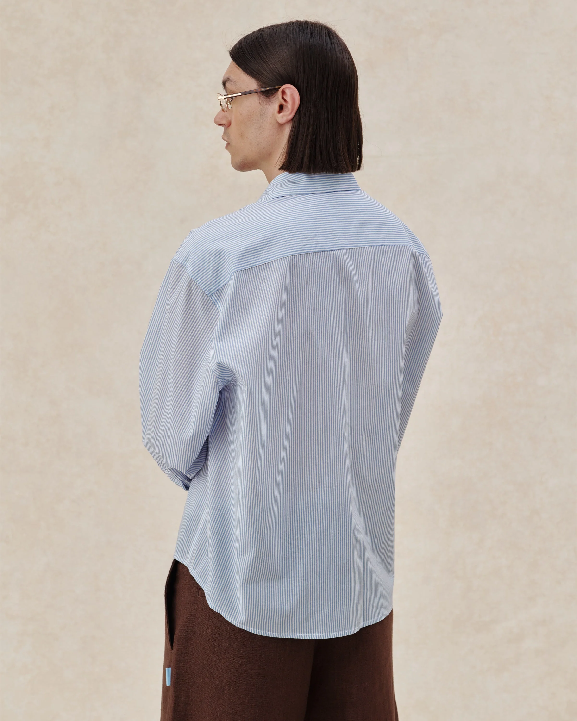 545 Ultralight Oversized Striped Shirt - Image 5