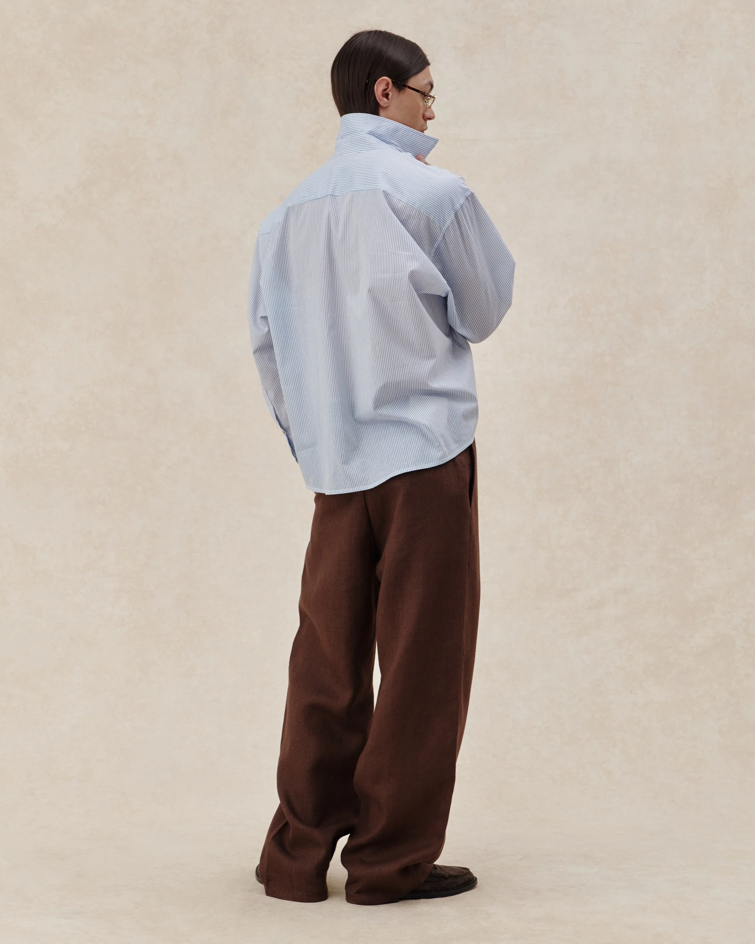 545 Ultralight Oversized Striped Shirt - Image 7