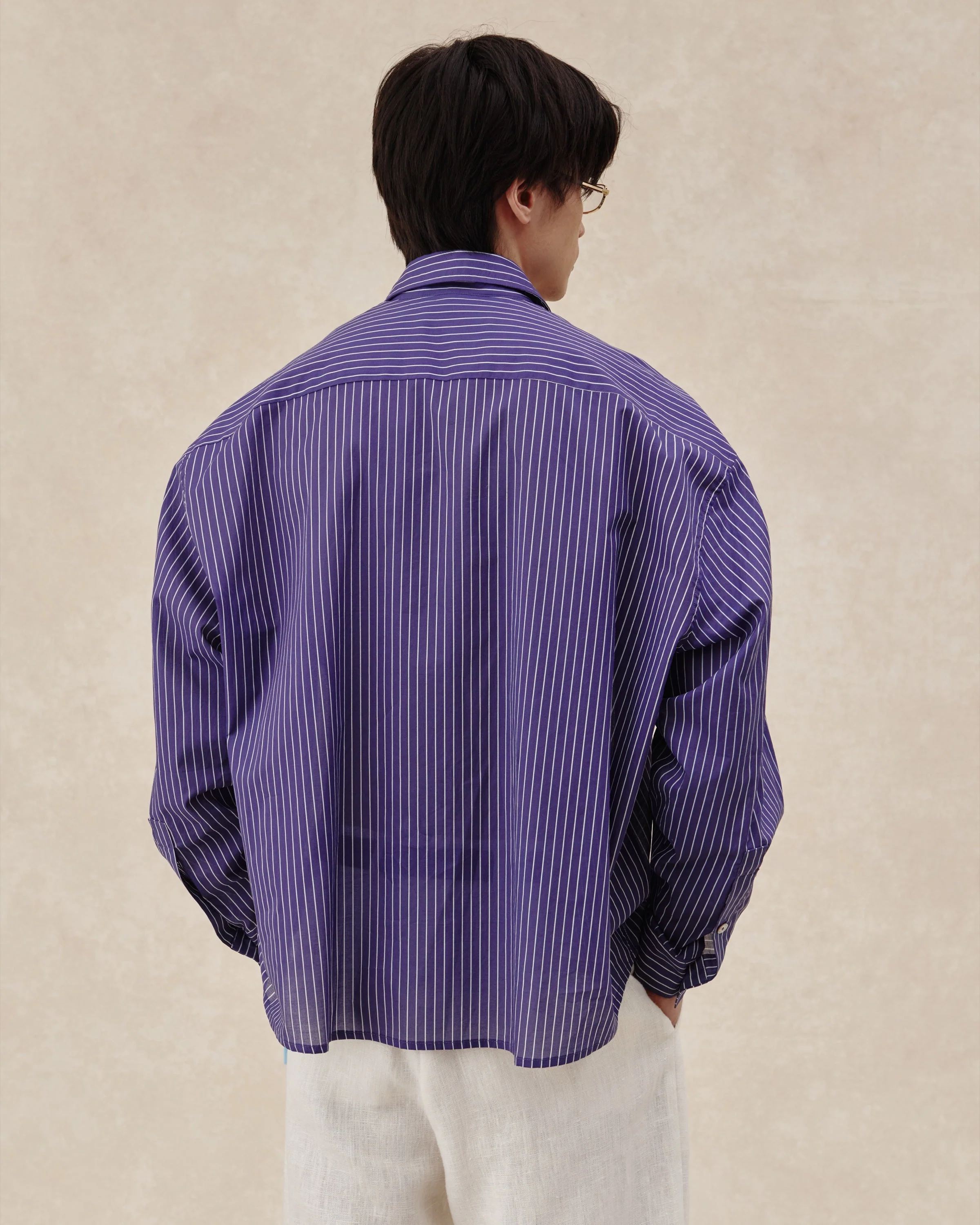 545 Ultralight Oversized Striped Shirt - Image 6