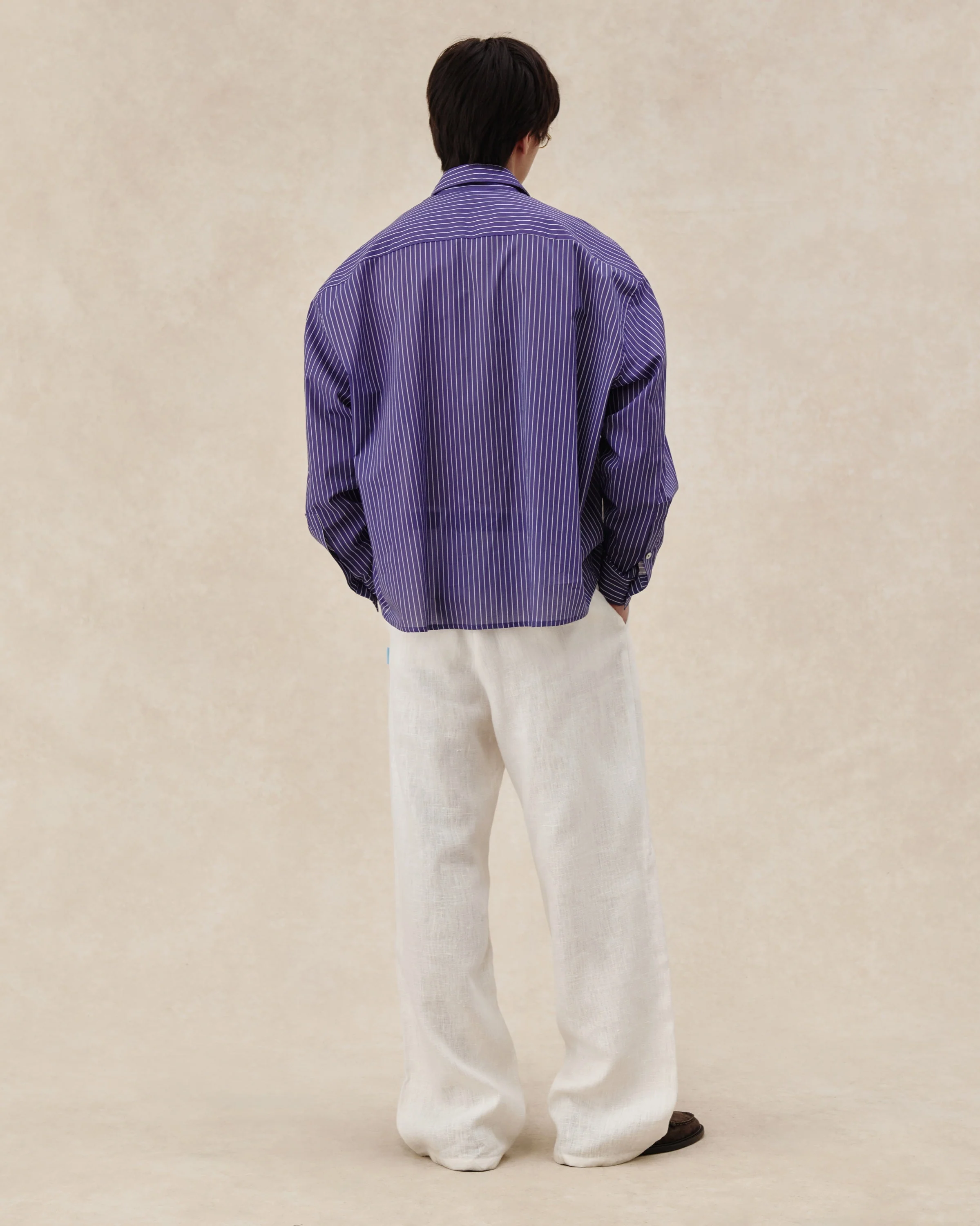 545 Ultralight Oversized Striped Shirt - Image 7
