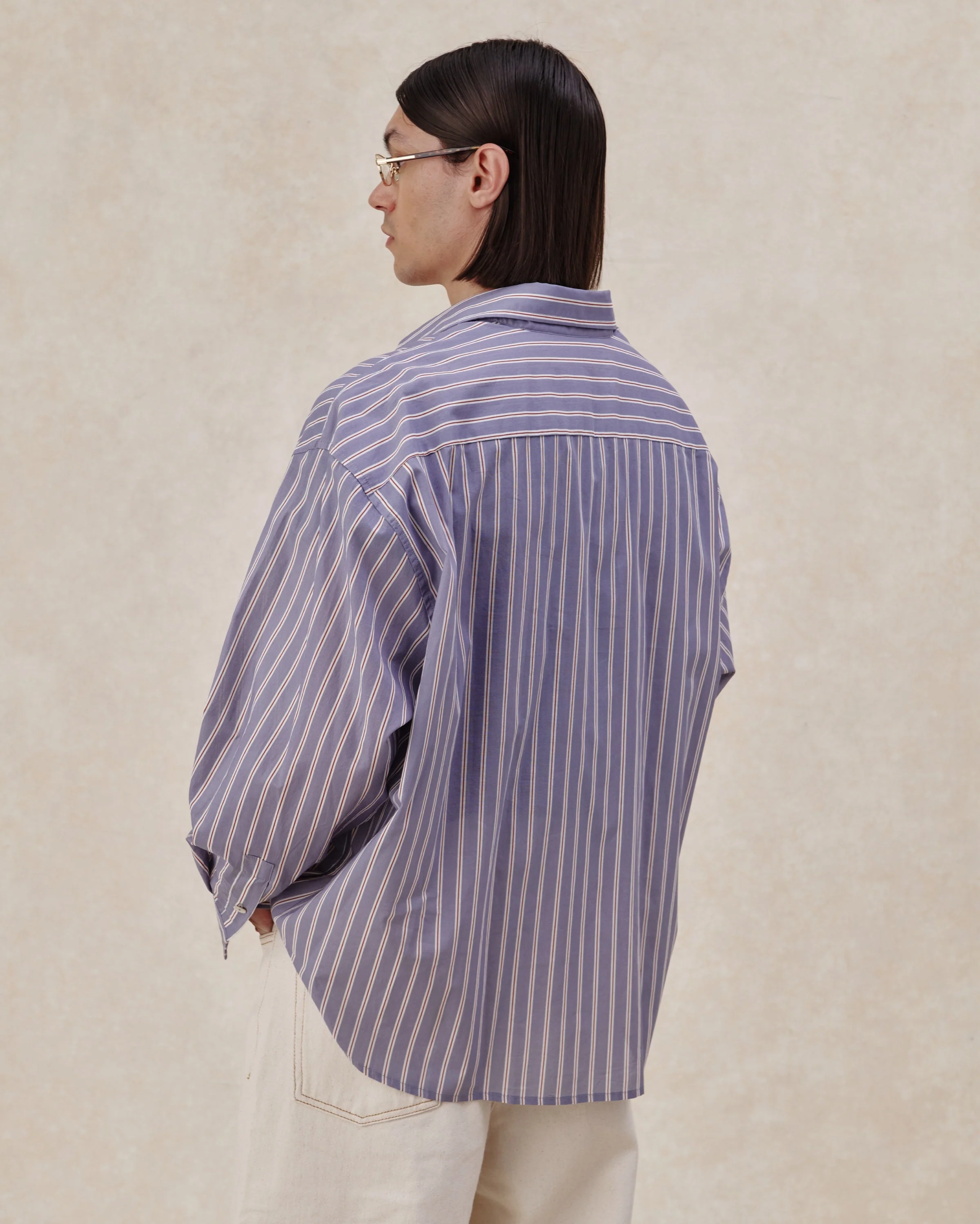 545 Ultralight Oversized Striped Shirt - Image 4
